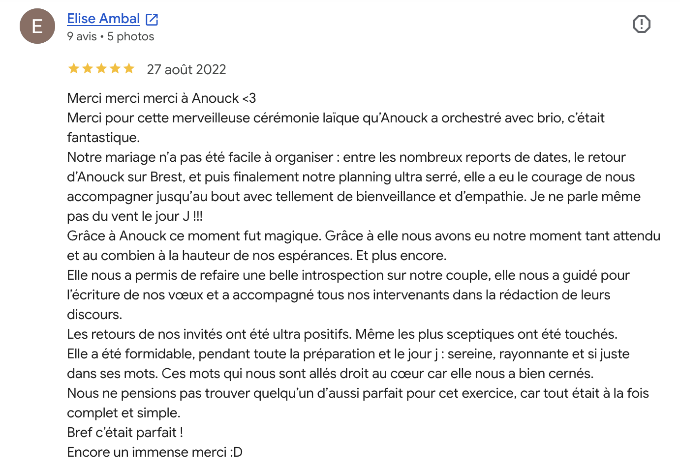 Témoignage d’Élise et Élie
