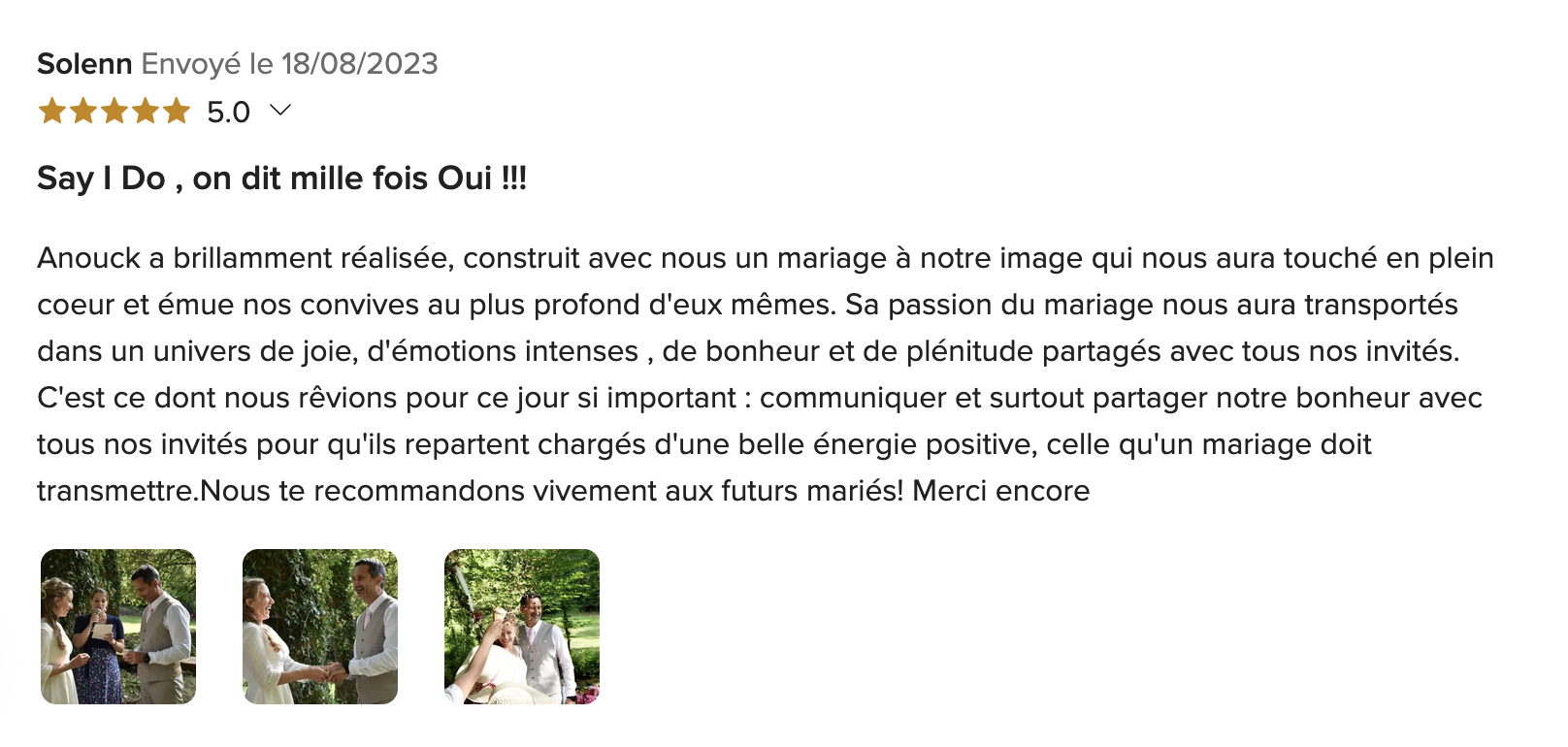 Témoignage de Solenn et JF